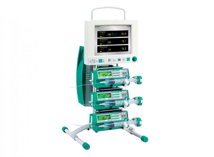 FM Anaesthesia Maßgeschneiderter, ausbaufähiger Anästhesiearbeitsplatz mit den Komponenten FM-Controller, FM-Computer und mindestens zwei bis drei Spritzenpumpen des B. Braun Fm-Sortiments.  