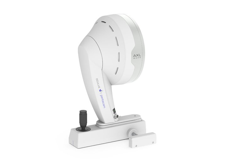 Pentacam AXL Wave Die Pentacam® AXL Wave ermöglicht Wellenfrontaberrometrie des gesamten Auges, objektive Refraktion, Retroillumination, optische Biometrie und Scheimpflugtomografie. 