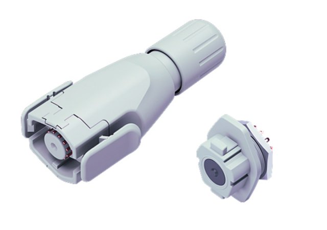 Ergonomic connector for medical applications.
 
 