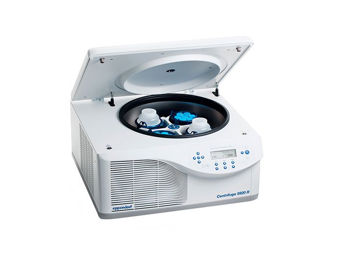 Centrifuge 5920 R High performance centrifuge with high capacity.